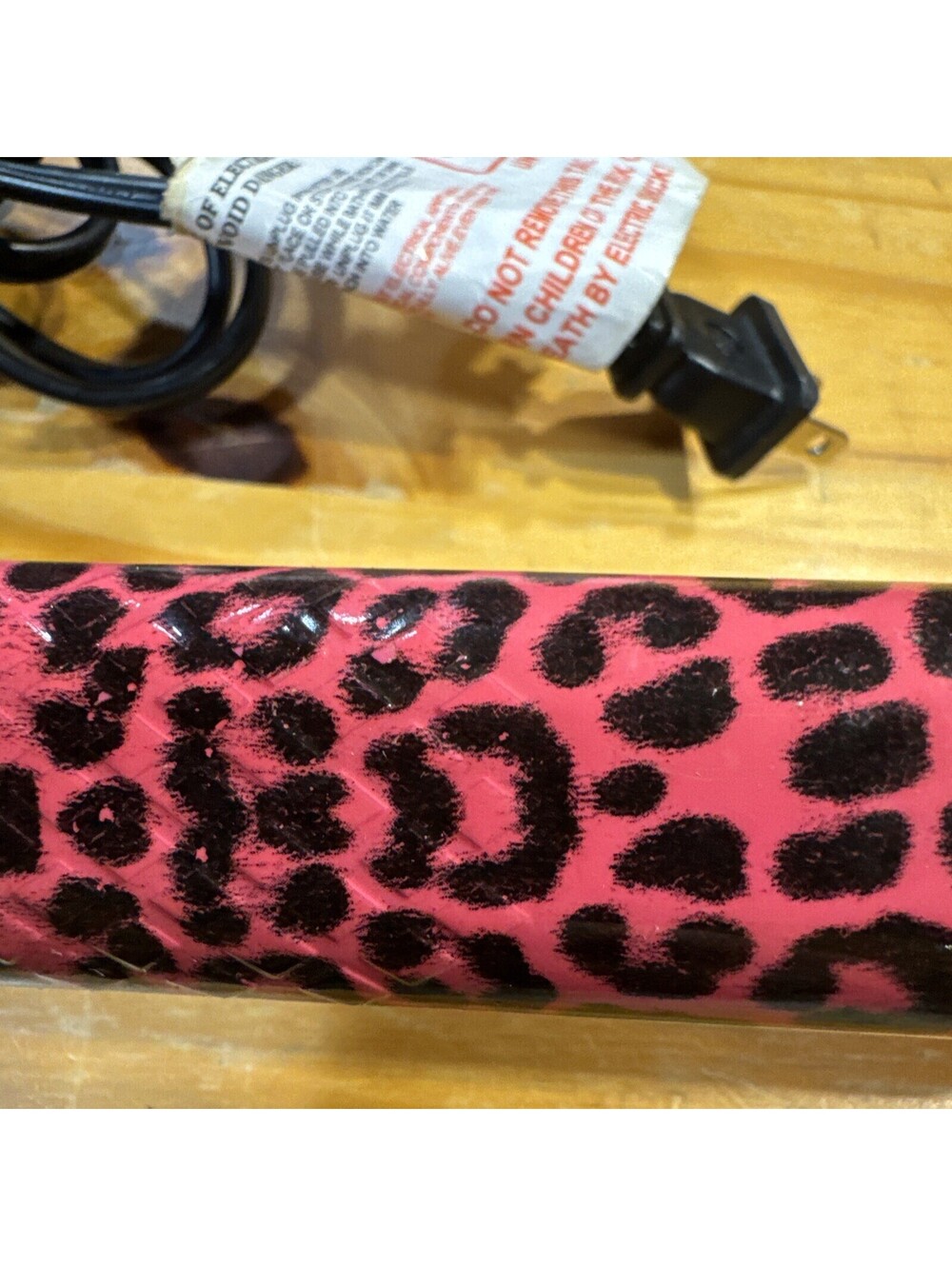 Evalectric Pink Cheetah Ceramic Silk Hair Straightener Limited Edition! TESTED - Picture 5 of 5